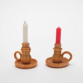Kerzenständer mit Griff, Puppenstubenminiatur in 1zu12